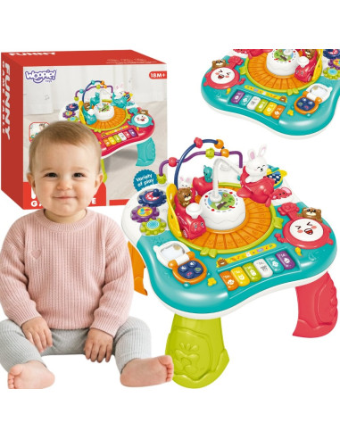 WOOPIE BABY 2-in-1 Interactive Educational Table Piano Sounds