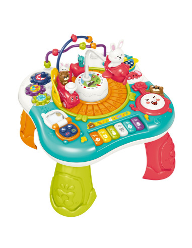 WOOPIE BABY 2-in-1 interaktyvus edukacinis stalo pianino garsai