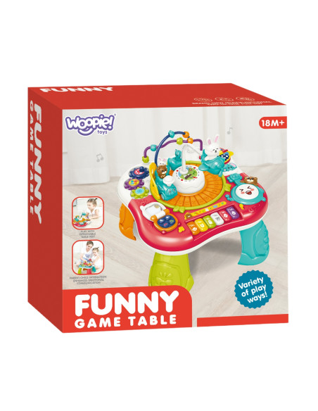 WOOPIE BABY 2-in-1 interaktyvus edukacinis stalo pianino garsai