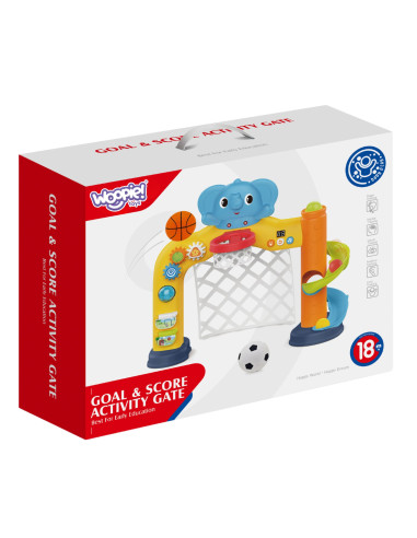 WOOPIE BABY Interactive Sports Center 2 in 1: Goal and Basket with Elephant