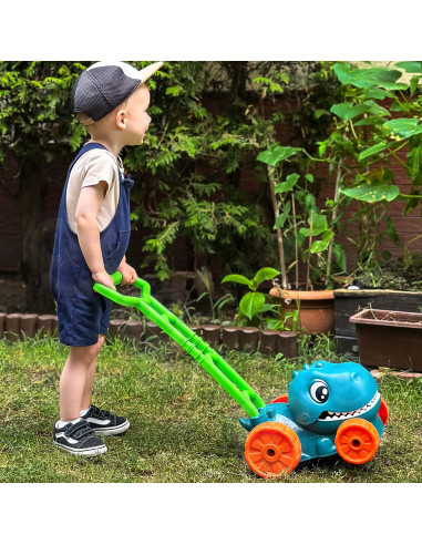 WOOPIE Dino Bubble Garden Mower Dinosaur + Liquid