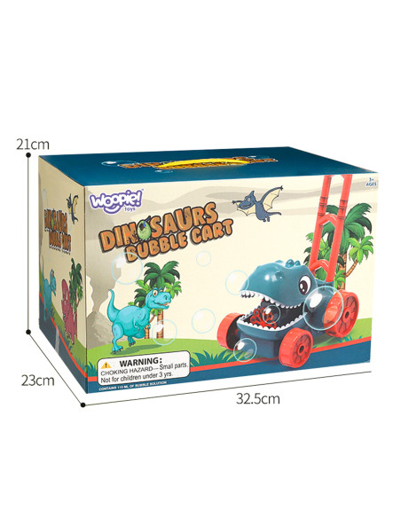 WOOPIE Dino Bubble Garden Mower Dinosaur + Liquid