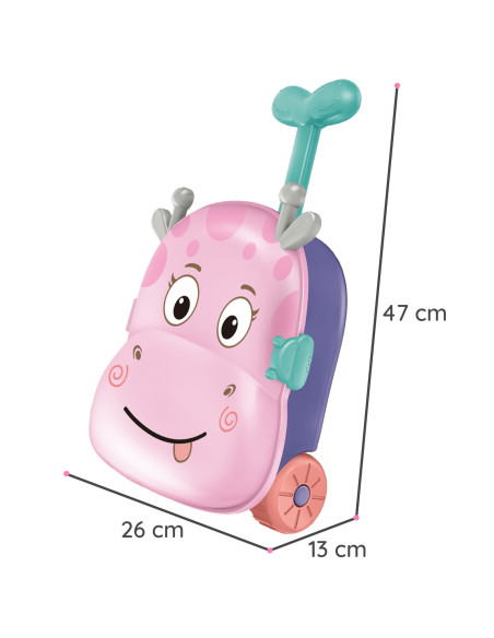 WOOPIE 3 viename smėlio dėžės rinkinys: elnio lagaminas + vandens žaislas