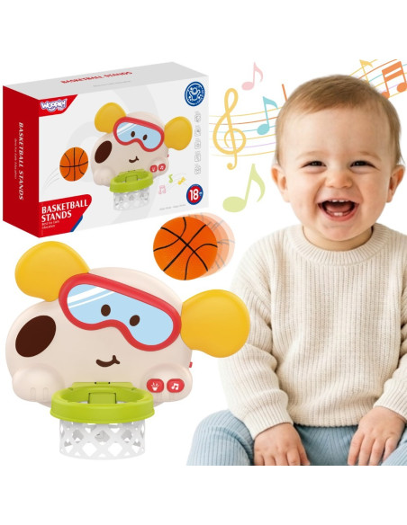 Интерактивное баскетбольное кольцо в виде собаки WOOPI BABY для детей