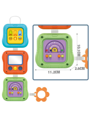WOOPIE BABY Sensory Cube Manipulative 6-in-1 Educational Interactive Toy