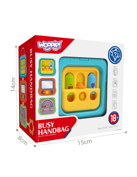 WOOPIE BABY Sensory Cube Manipulative 6-in-1 Educational Interactive Toy