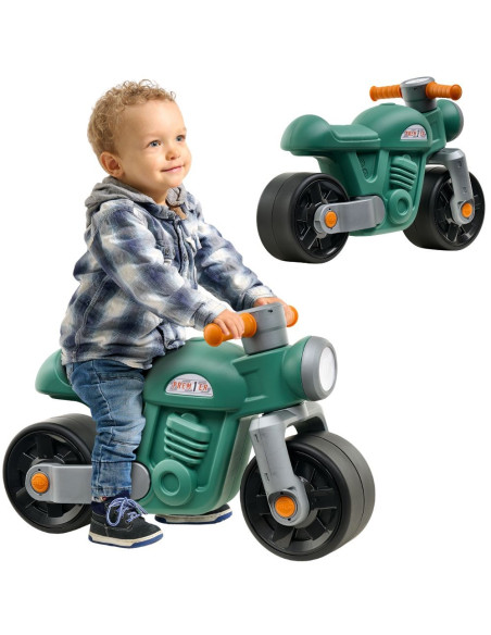 FALK važiuojamasis motociklas „Moto Premier Vintage Green“, 1–3 metų vaikams