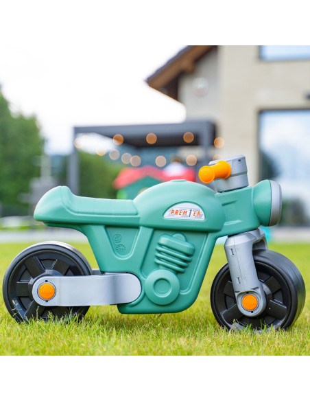 FALK važiuojamasis motociklas „Moto Premier Vintage Green“, 1–3 metų vaikams