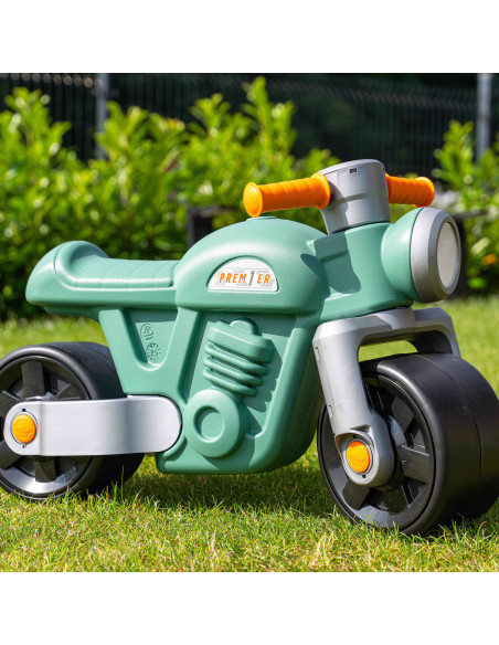 FALK važiuojamasis motociklas „Moto Premier Vintage Green“, 1–3 metų vaikams