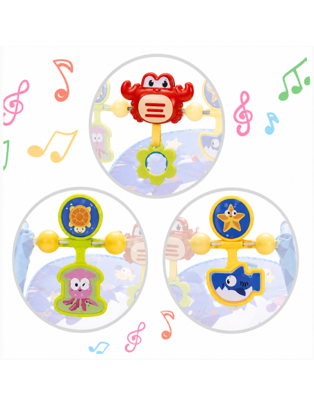 WOOPIE BABY 2 viename supamasis ir šokinėjantis krabas su interaktyviomis vibracijos melodijomis