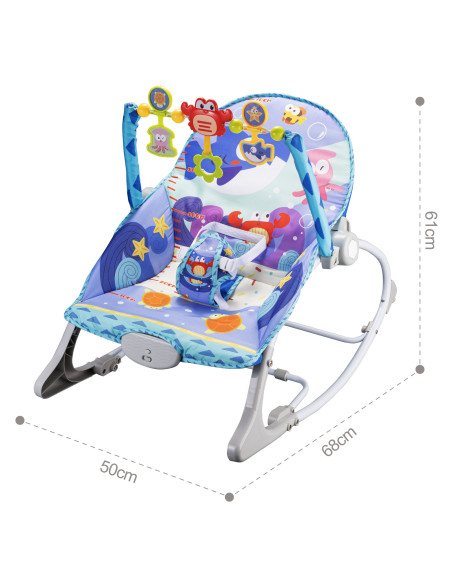 WOOPIE BABY 2 viename supamasis ir šokinėjantis krabas su interaktyviomis vibracijos melodijomis