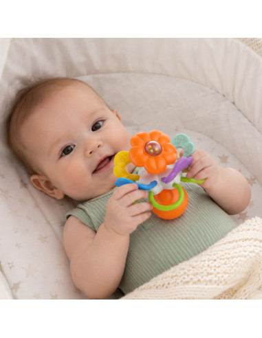 WOOPIE BABY barškutis sensorinis kramtukas-gėlė 0m+
