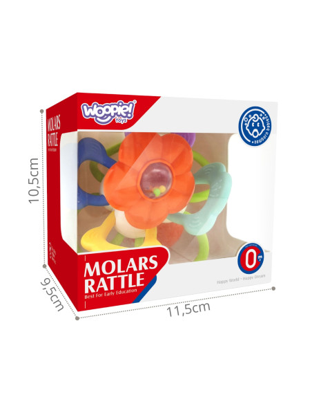WOOPIE BABY Rattle Sensory Teether Flower 0m+