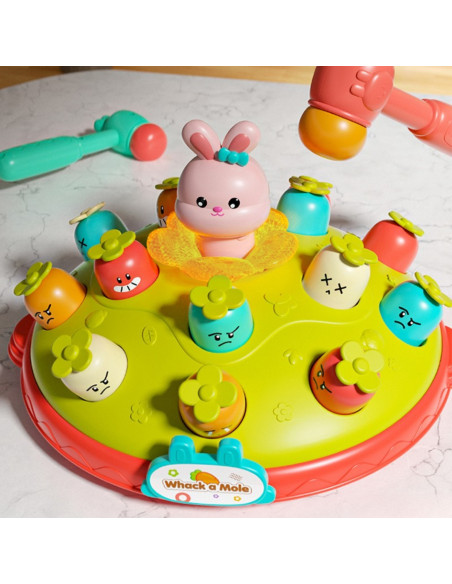 WOOPIE BABY Interactive Skill Game Hammer the Carrot Educational Hit the Mole