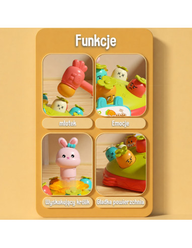 Интерактивная игра на ловкость «WOOPI BABY», обучающая игра «Hmmer the Carrot», игра «Bit the Mole».