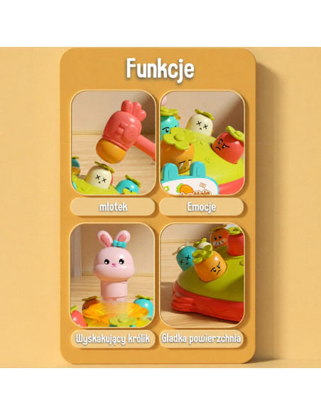 Интерактивная игра на ловкость «WOOPI BABY», обучающая игра «Hmmer the Carrot», игра «Bit the Mole».