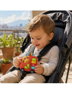 WOOPIE BABY Interactive Piano Bus Lion Musical Organ Sounds Lights 18m 2