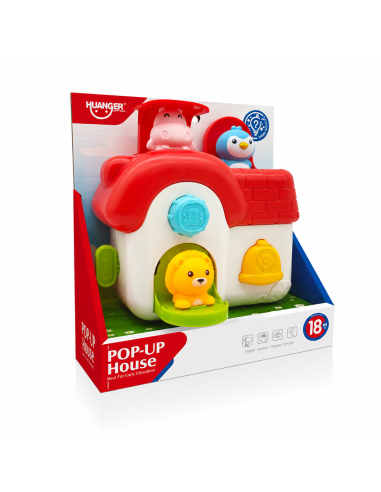 WOOPIE BABY Interactive Pop-Up House Pop-Up Animals Manipulative Toy 18m+