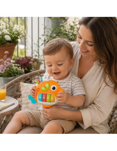 WOOPI BABY Интерактивное пианино, рыбки, орган, музыкальные звуки, свет, 18 месяцев+