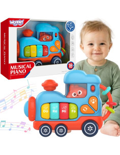WOOPIE BABY interaktyvus muzikinis fortepijono lokomotyvas