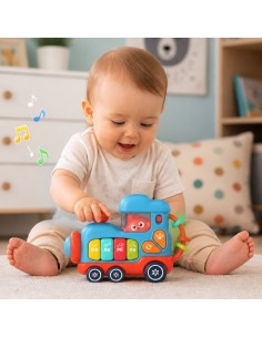 WOOPIE BABY interaktyvus muzikinis fortepijono lokomotyvas 2