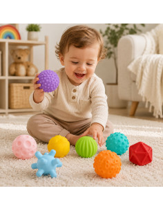 WOOPIE BABY Sensoriniai spaudimo kaladėlės, 8 vnt. 2