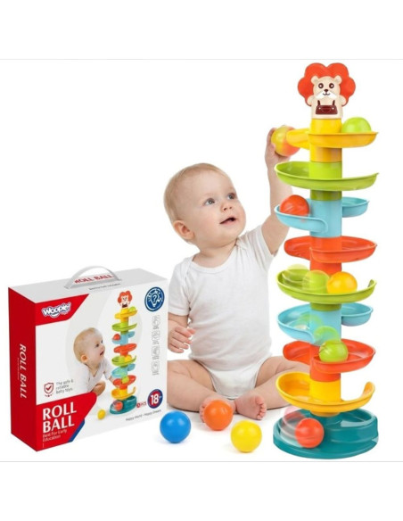WOOPIE BABY Ball Track Spiral Set + 6 Balls