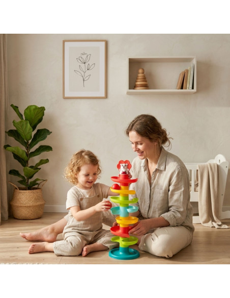 WOOPIE BABY Ball Track Spiral Set + 6 Balls