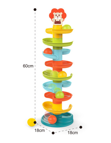 WOOPIE BABY Ball Track Spiral Set + 6 Balls