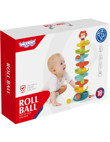 WOOPIE BABY Ball Track Spiral Set + 6 Balls