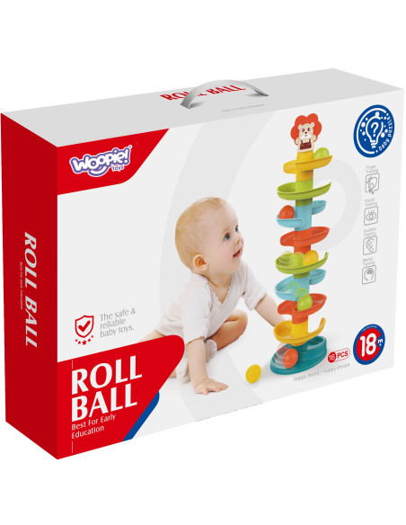 WOOPIE BABY Ball Track Spiral Set + 6 Balls