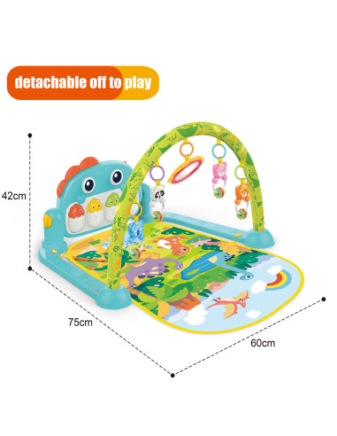 Игровой коврик WOOPI BABY с аркой из динозавров.