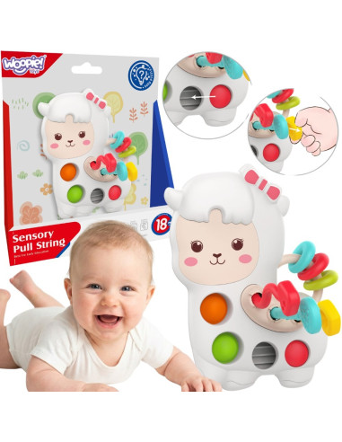 WOOPIE BABY Sensory Manipulative Toy Montessori Llama 18m+