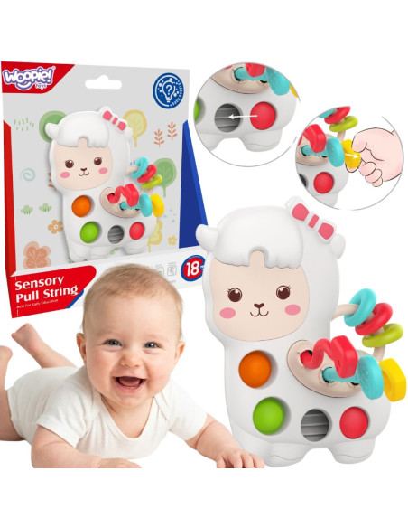 WOOPIE BABY Sensorinis Manipuliacinis Žaislas Montessori Lama 18M+
