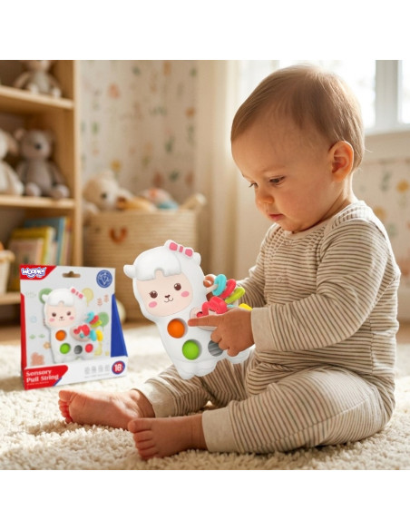 WOOPIE BABY Sensorinis Manipuliacinis Žaislas Montessori Lama 18M+