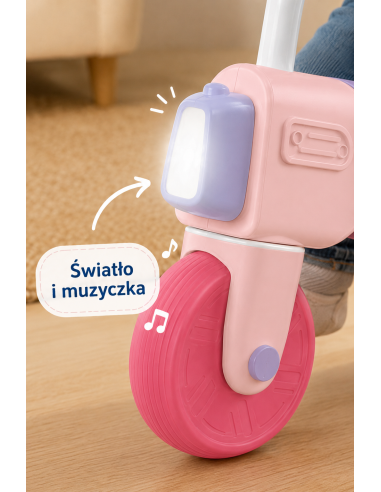 WOOPIE balansinis dviratis su garsu, 18 m+, rožinis