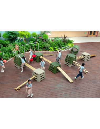 CLASSIC WORLD EDU Obstacle Course XXL Multi-Skill Motor Playground