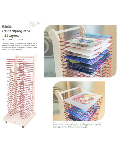 CLASSIC WORLD EDU Art Drying Rack - 30 Levels