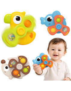 Игрушечные спиннеры WOOPI BABY с присосками в виде животных, 3 шт.