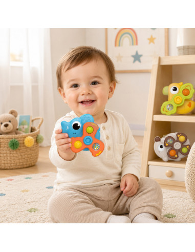 Игрушечные спиннеры WOOPI BABY с присосками в виде животных, 3 шт.