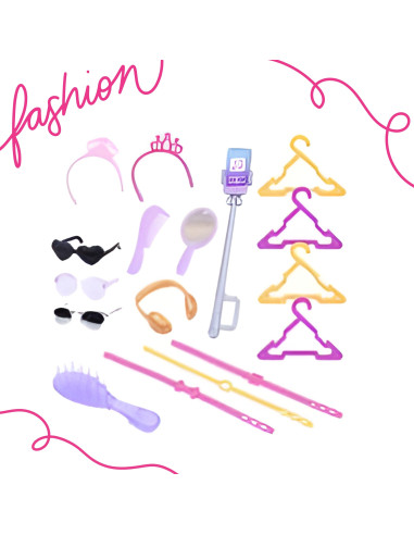 WOOPIE ROYAL Lili Doll Model Fashion Stylist with Accessories