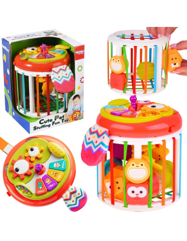 Интерактивный барабан WOOPI BABY Roller Sensory Cube