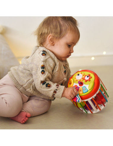 Интерактивный барабан WOOPI BABY Roller Sensory Cube