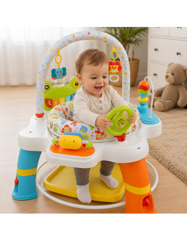 WOOPIE BABY interaktyvus veiklos centras su pasukama sėdyne, 12 mėn.+