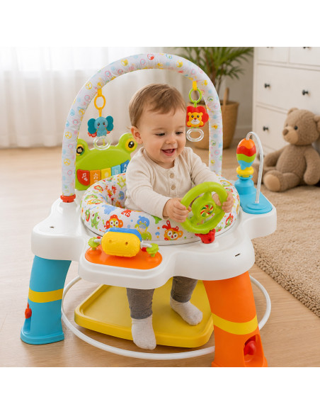 Интерактивный игровой центр WOOPI BABY с поворотным сиденьем, возраст 12 месяцев и старше.