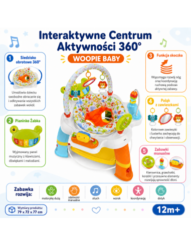 WOOPIE BABY Swivel Seat Interactive Activity Center 12m+
