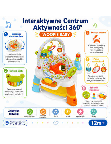 WOOPIE BABY Swivel Seat Interactive Activity Center 12m+
