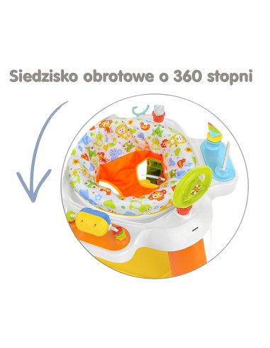 WOOPIE BABY interaktyvus veiklos centras su pasukama sėdyne, 12 mėn.+