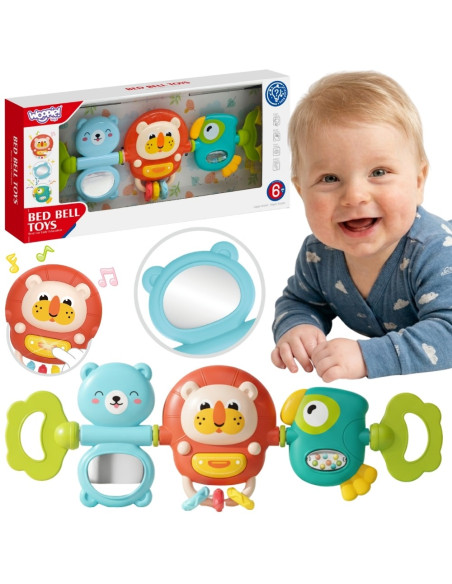 WOOPIE BABY vežimėlio pakabinamas lopšys su sensoriniu barškučiu, 6 mėn.+