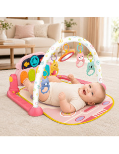 Интерактивный игровой коврик-пианино WOOPI BABY для малышей, 3 в 1 2